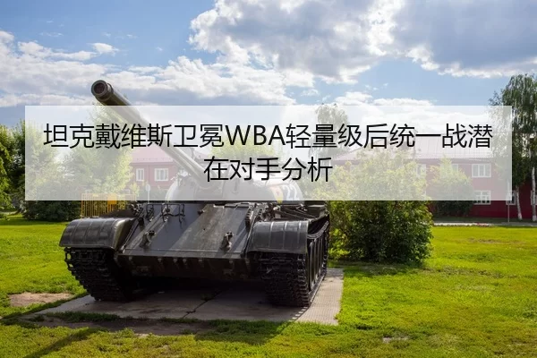 坦克戴维斯卫冕WBA轻量级后统一战潜在对手分析